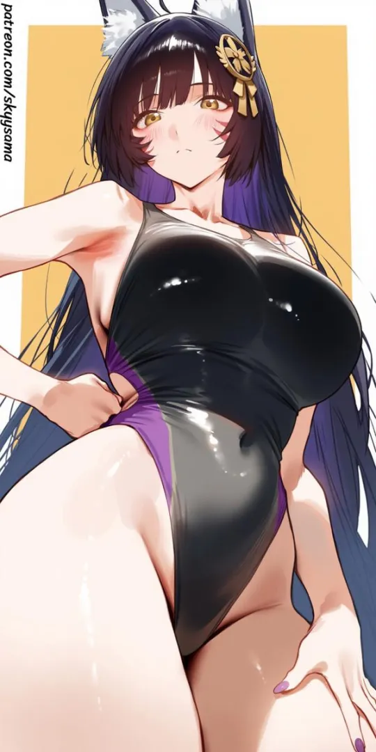 Musashi is ready for the swimming session with you. (VOTE FOR MUSASHI TOMORROW)