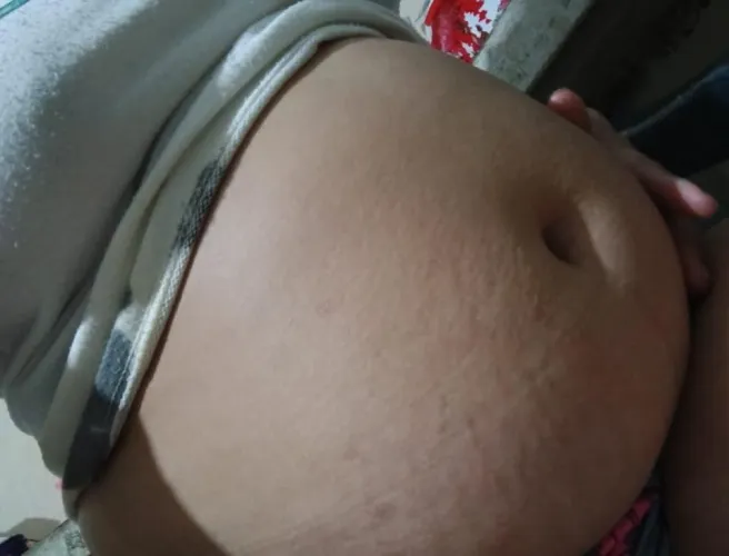 My belly is huge and that turns me on so much