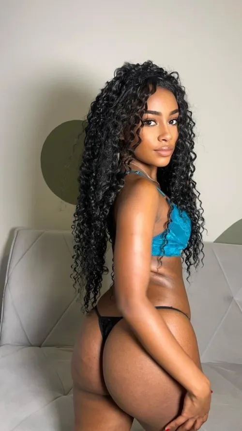 My booty completely swallows this thong