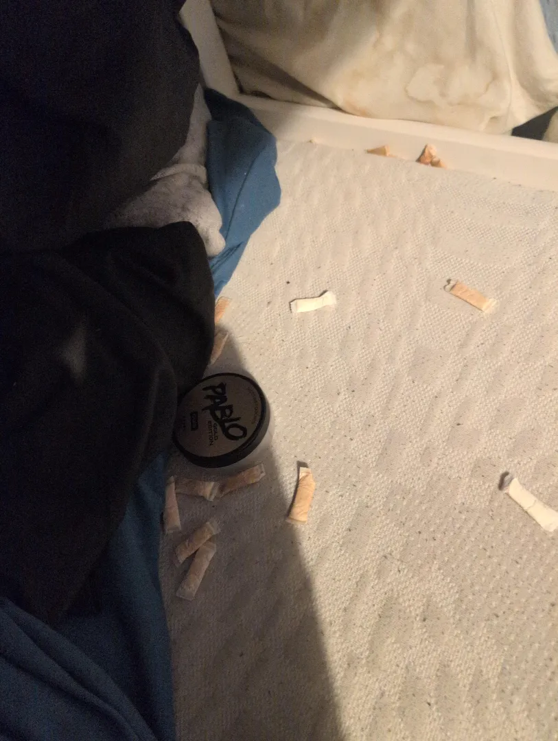 My brother doesn't put the velos in the bin 