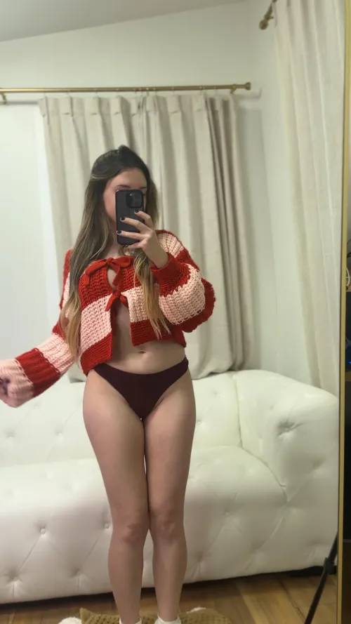 My cat loves peaking out of the panties