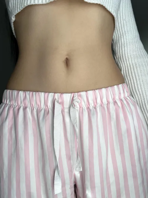 My cozy sweater is very cropped