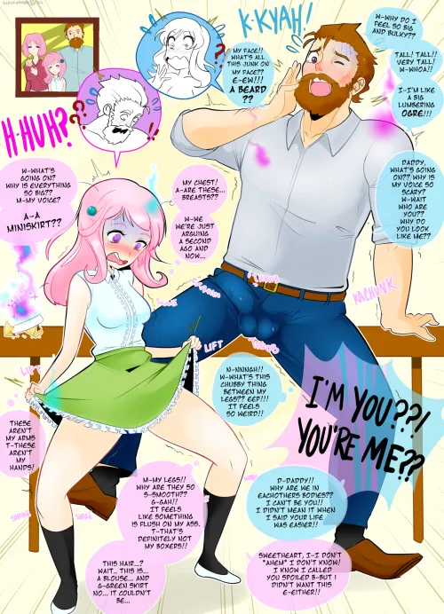 My daughter and I have been arguing a lot lately; it's about her future, and everything is difficult because she doesn't want to talk to me. I ordered us food, and she ate it silently. When I opened the fortune cookie, we both fainted. When I opened my