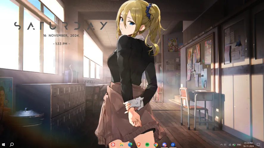 My desktop wallpaper of my lovely maid