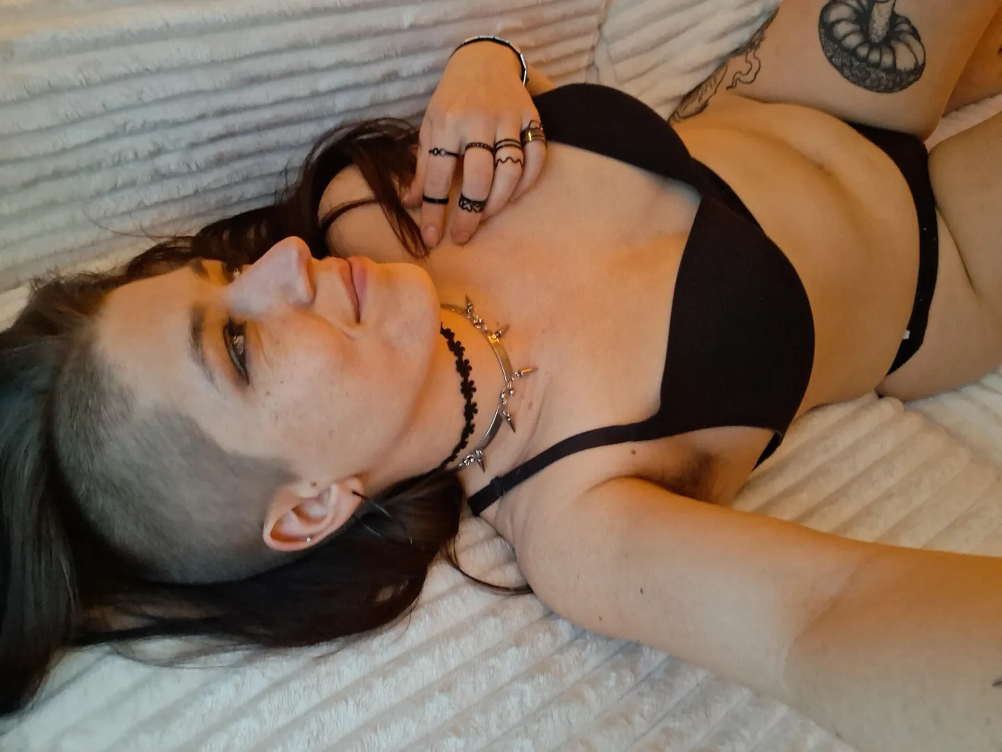 My everyday black bra and panty set