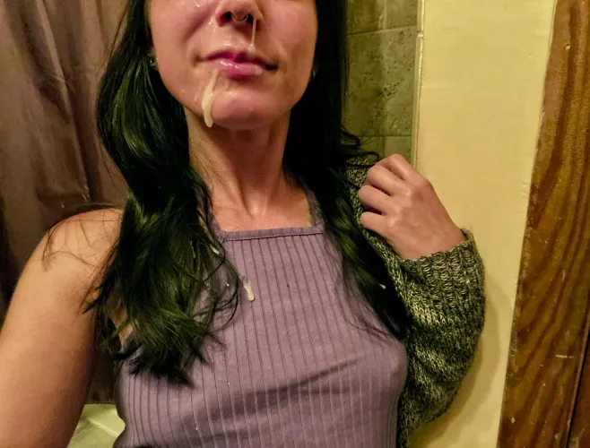 My face is glazed just right