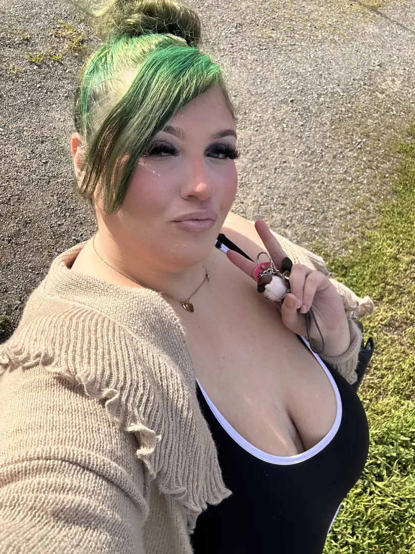 My faded green hair lol