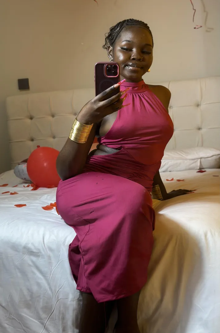 My favorite cherry dress for Valentine’s Day... can u tell what’s missing underneath?