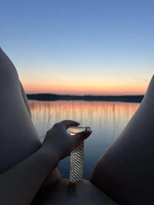 My favorite way to enjoy the sunset