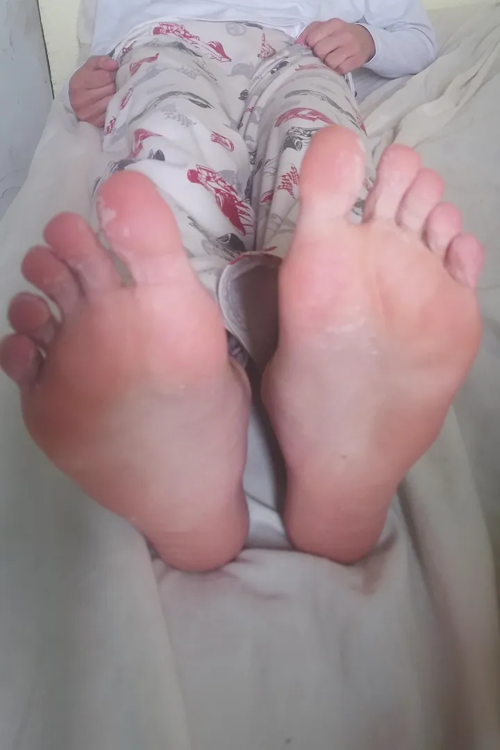 my feet after a bath