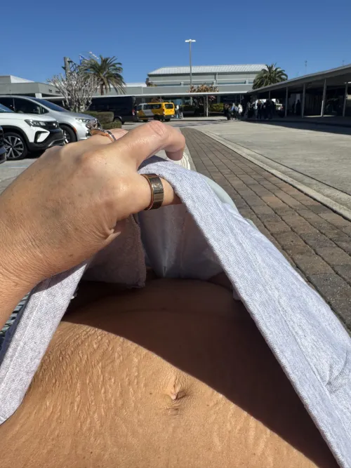 My flight is delayed so enjoy this tease outside of the airport