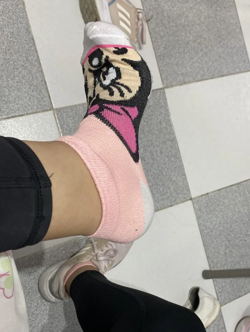 My girlfriend's socks after the gym.