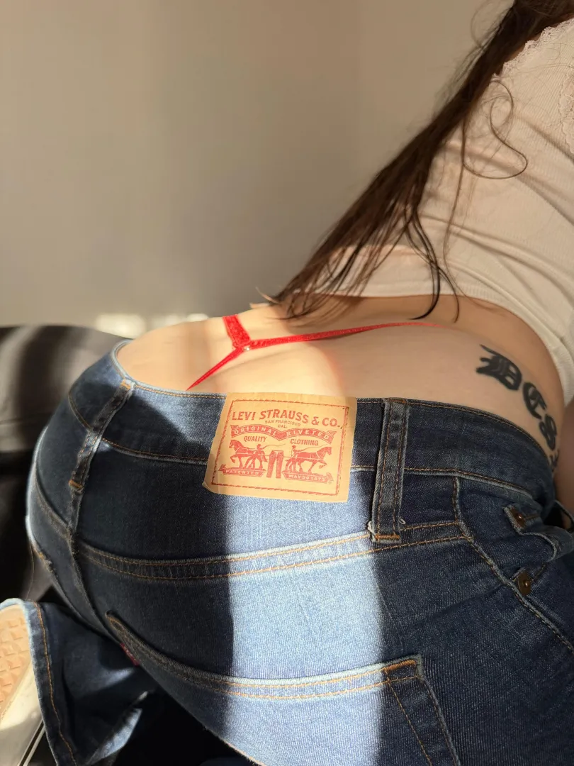 My g-string peeking out