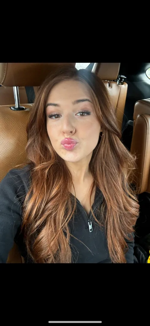 My hair matches the car seats lol