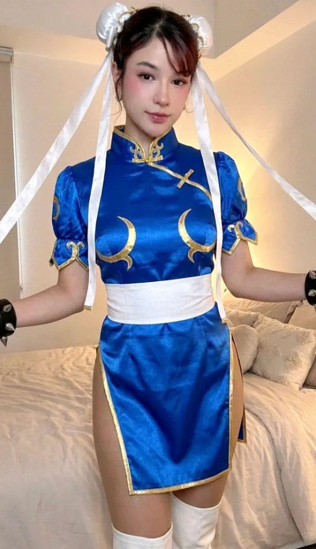 my homemade chunli cosplay (luna)