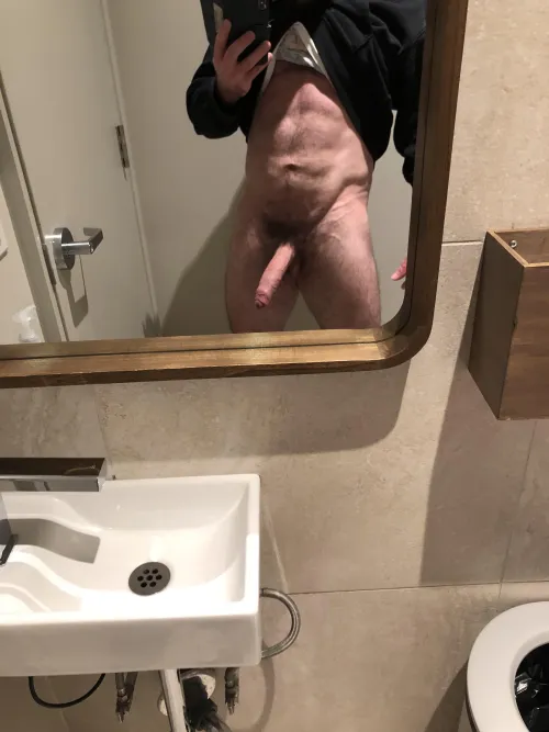 My natural penis at full mast
