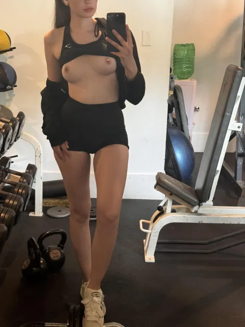 My nipples were poking through, so I thought why not let them out