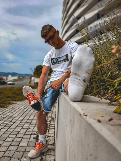 My old man tried grounding me despite being 21 already. So I did the next best thing and used his body to go skating with my buddies.They didn't mind hanging with me in his body and get this, my dad's body actually got some of the cute skaters to sniff