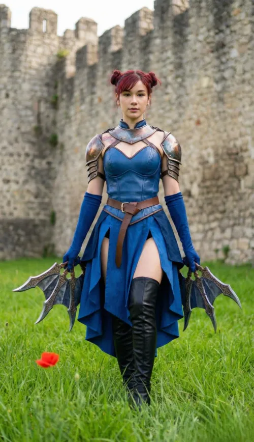 my own version of kitana cosplay (luna)