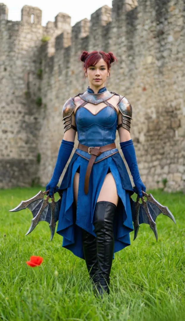 my own version of kitana cosplay (luna)