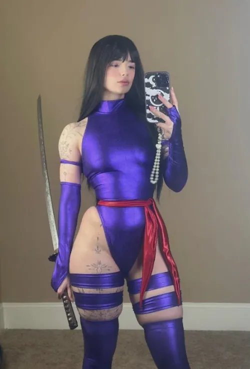My Psylocke cosplay attempt (LeesiBB)