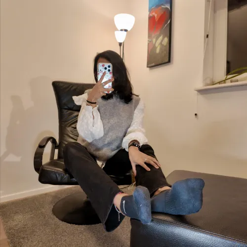 My shiny black socks are to die for