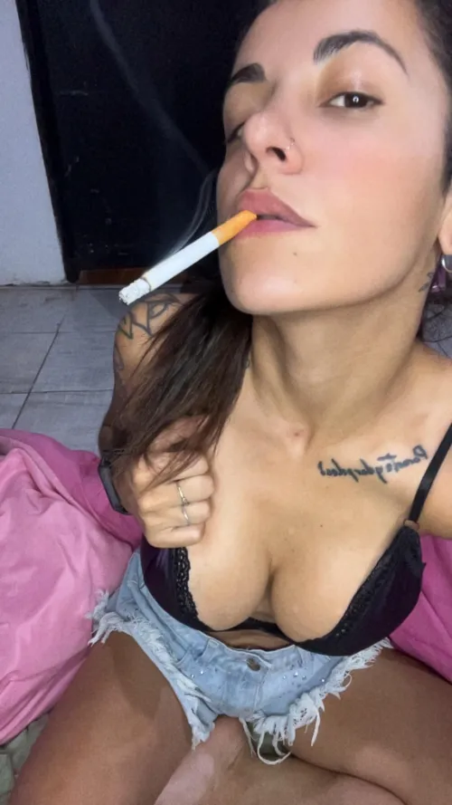 my smoke between your penis while I suck you off