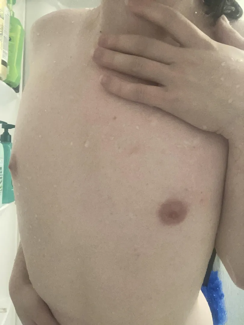 My tits are tiny and I have no problems with that because I am happy from how beautiful they are 