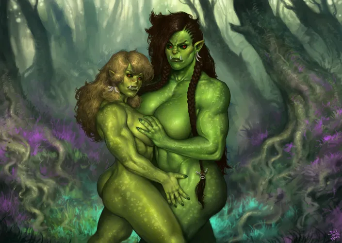 M'zurga and a friend (art by JustSomeNoob)