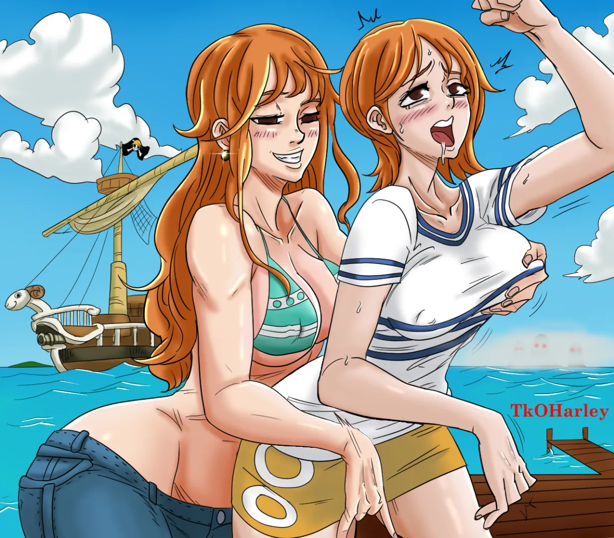 Nami's molestabation (Nude version on Patreon)