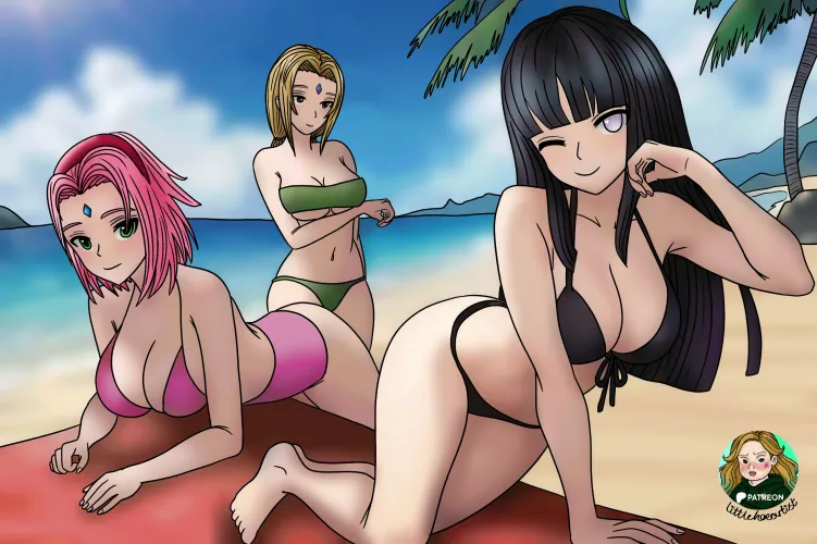 Naruto Bikini Babes (by littlehoeart)