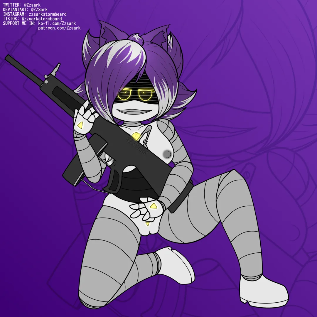 Neko Core Uzi with an AA12, the 3 things I love the most~