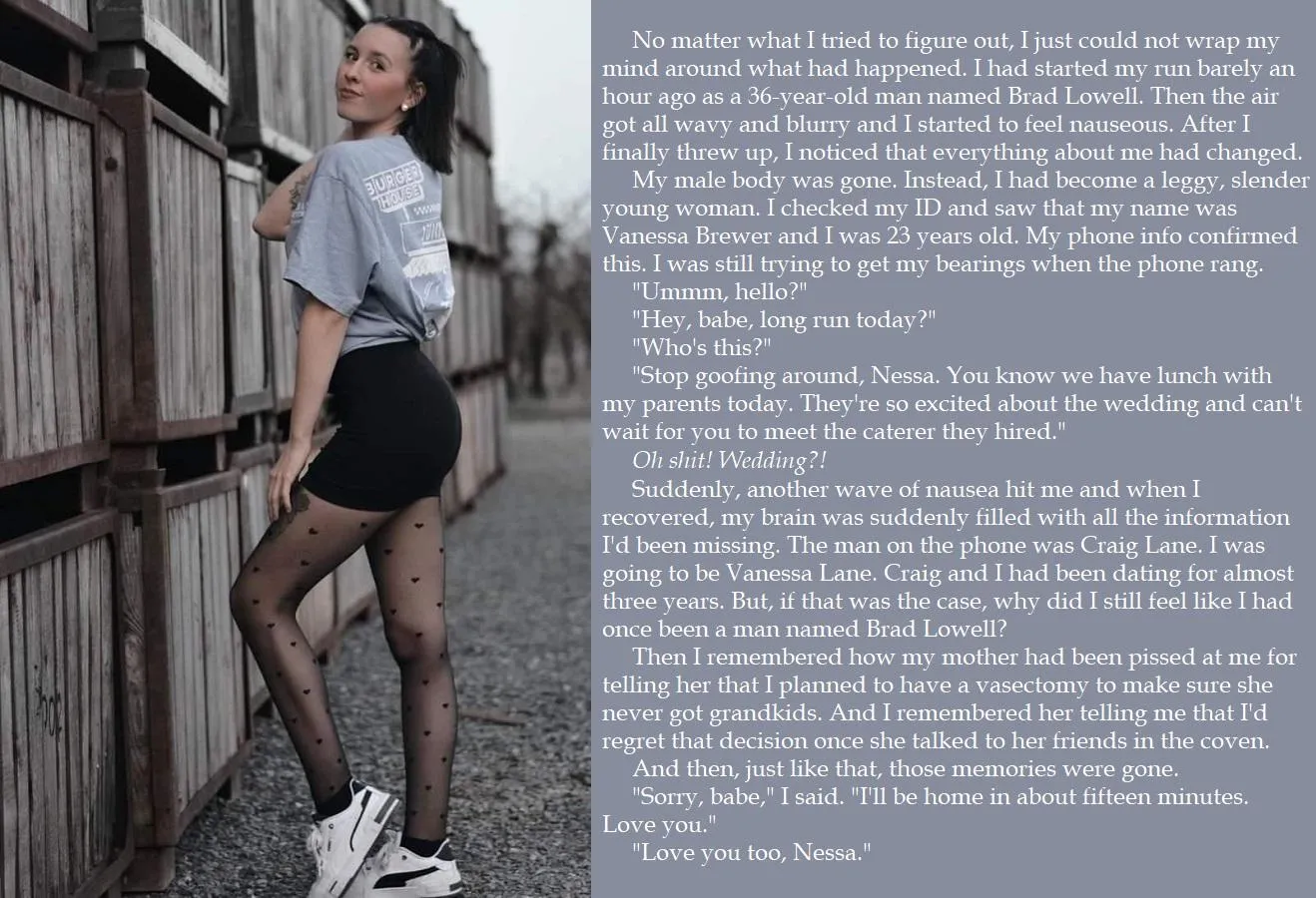 New Caption! Morning Run Gone Wrong