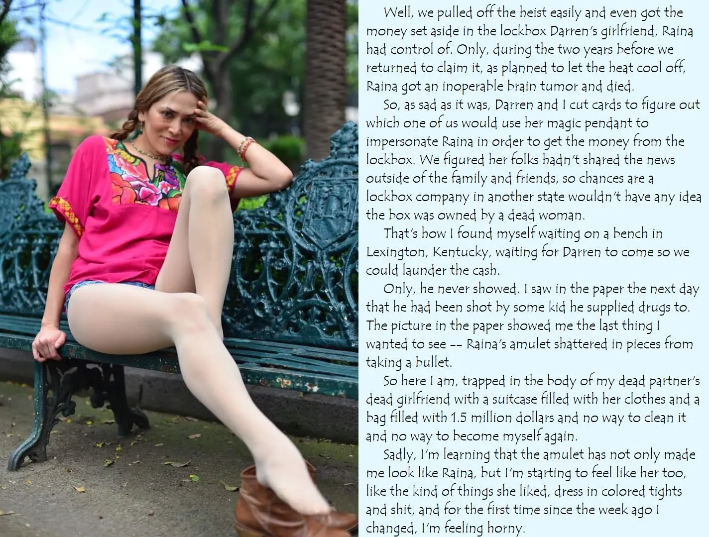 New Caption! My New Life As a Dead Woman