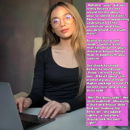 New Secratary - Feminization Caption