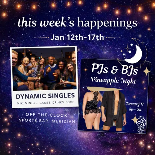New week, new events! Come out to OTC on Wednesday, for all u singles, or those who date solo and experience the Dynamic Singles (6p-8p), with Karaoke after (8p-close) ....Then Saturday is our PJs & BJs party for the Pineapple crew!