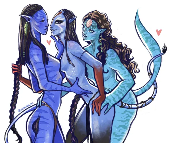 Neytiri & Ronal with Varang (emhidesart)