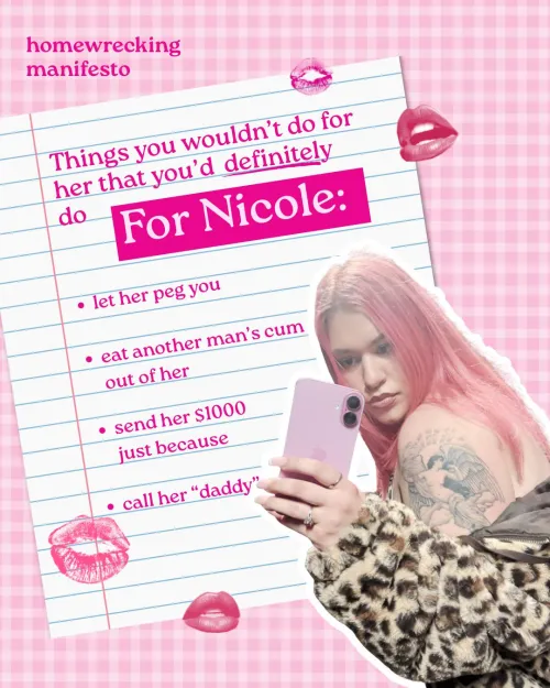 Nicole’s Homewrecking Manifesto: