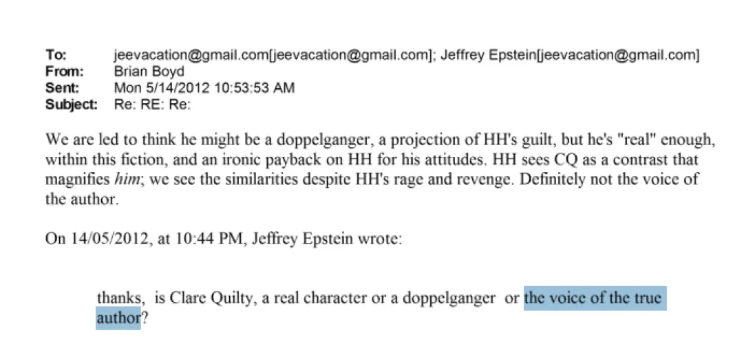 No but like, are you absolutely certain he's not actually the author's true voice?