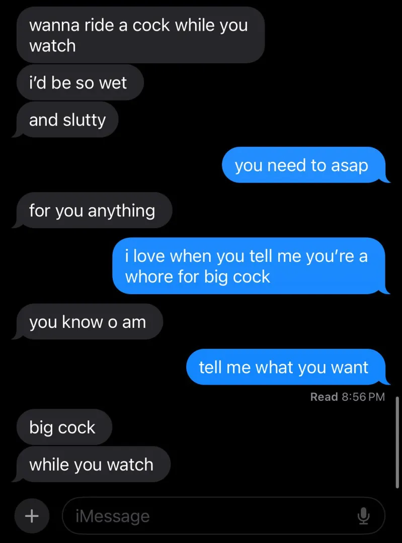 no caption needed, she wants it to be a reality