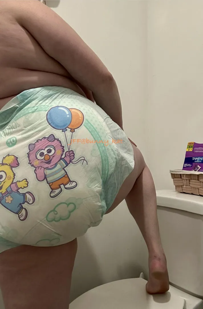 No more big girl potty, only diapers 