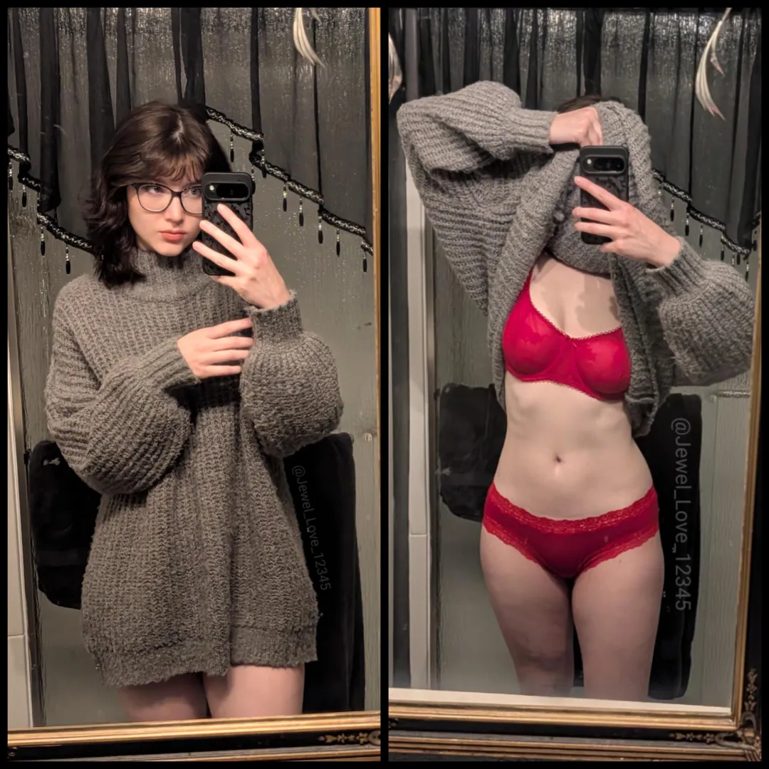 No one would expect so much color under my outfit