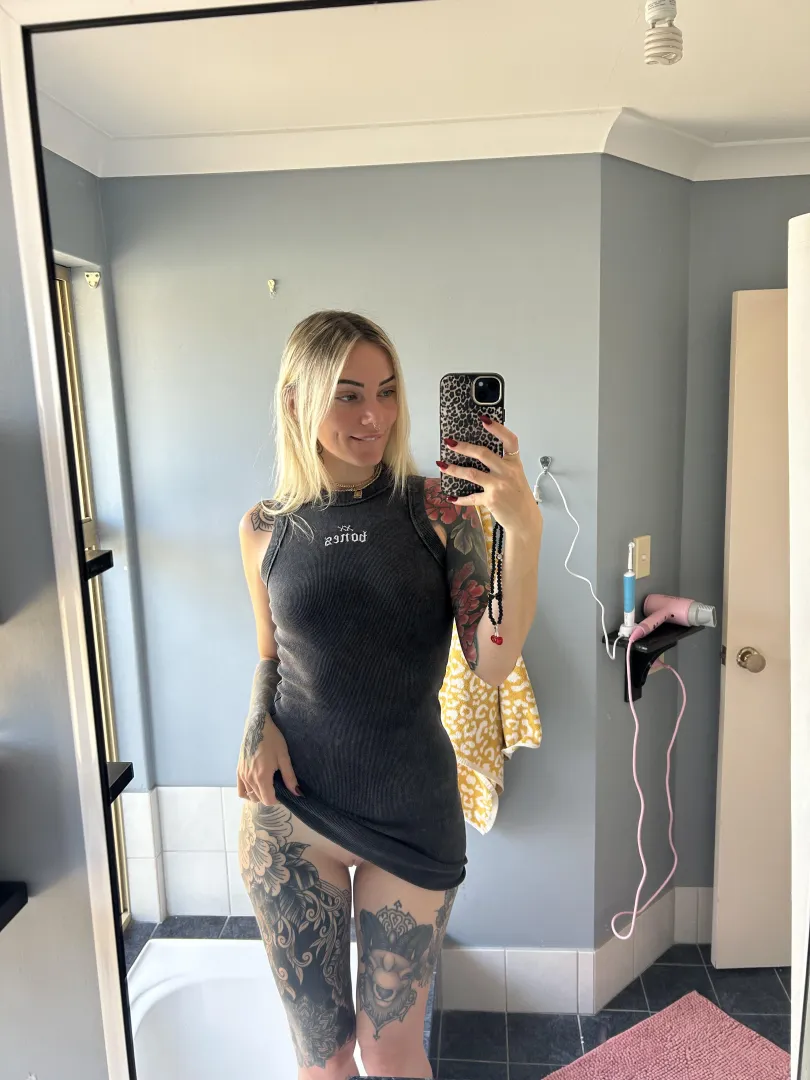 No panties, no bra ;)