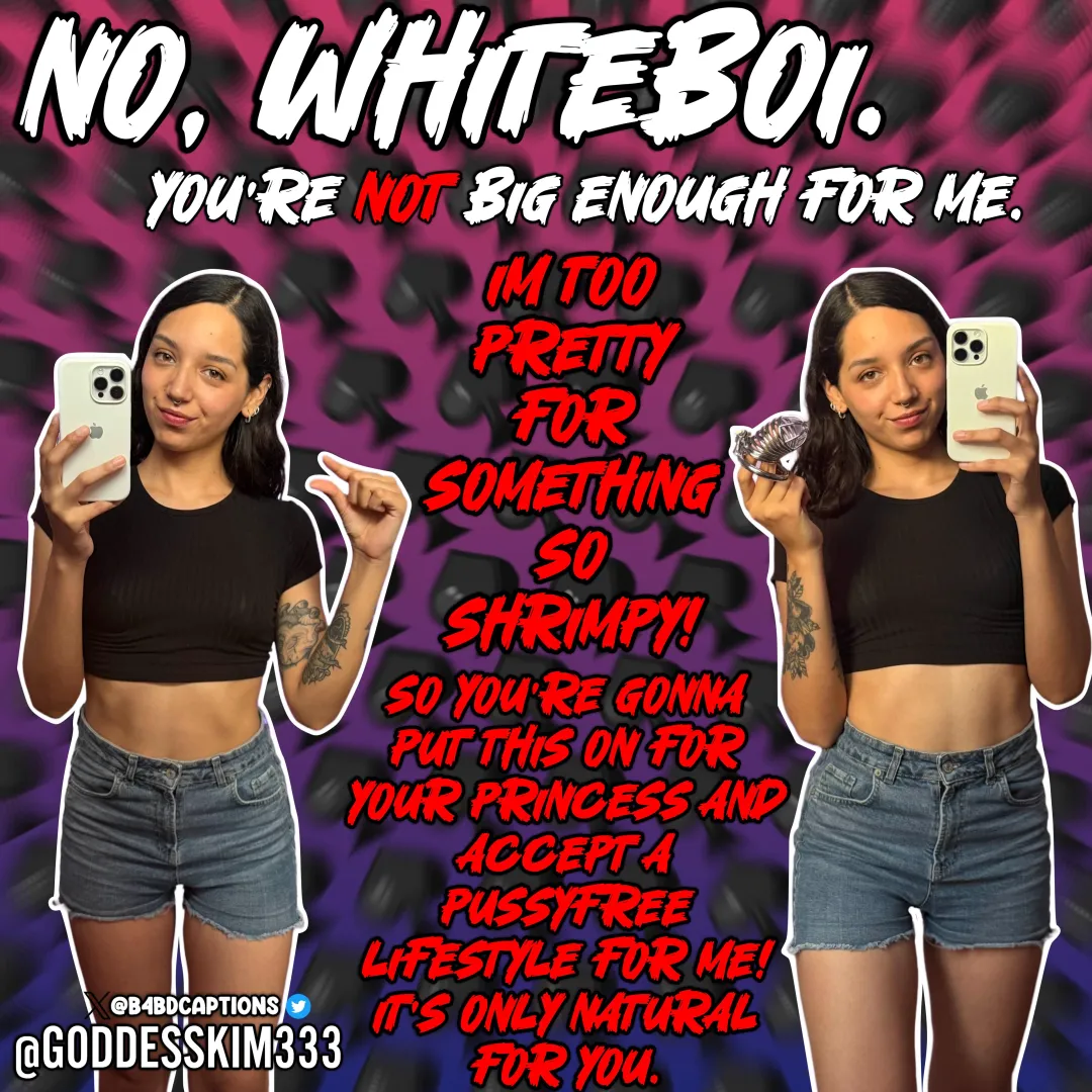 No, you're NOT big enough.