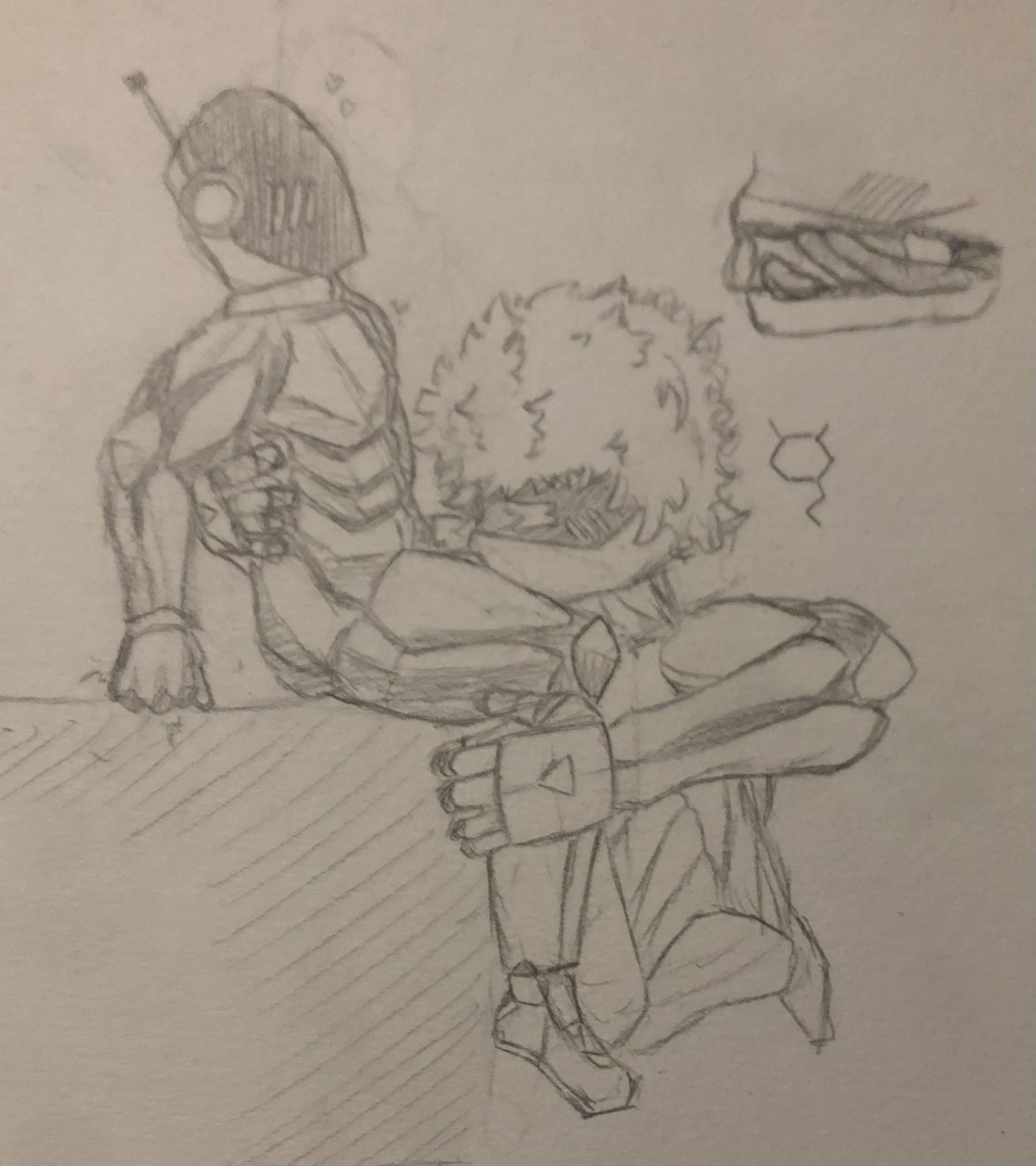 Not cannon, but peak anyways (my characters)