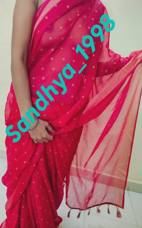 Not everyone can handle this saree [f]. Good thing I wasn’t made for everyone. Cam girl Sandhya Here