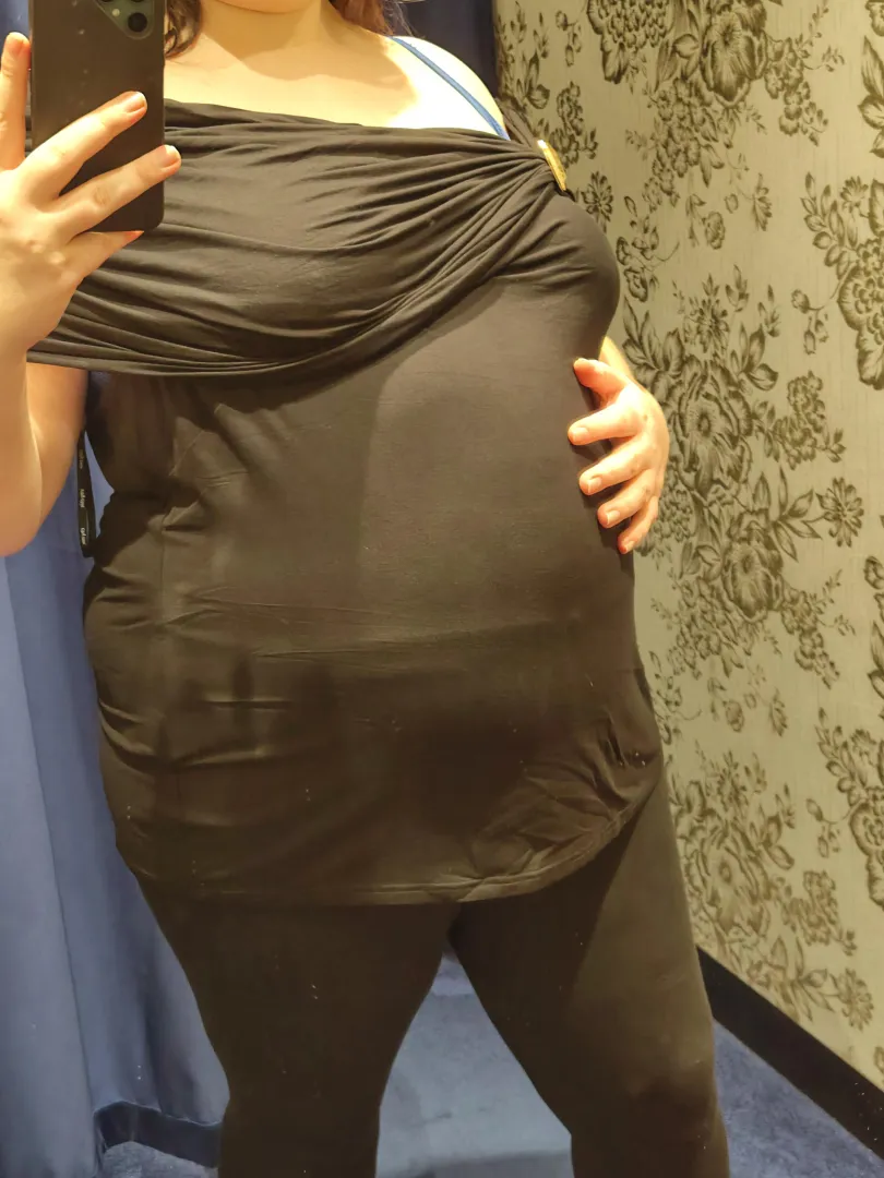 Not sure my boobs entirely fit in this shirt the way it's supposed to go. I might be too fat