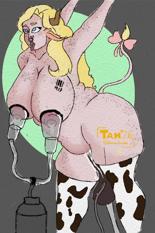 Nothing like getting your udders milked and your needy hole filled