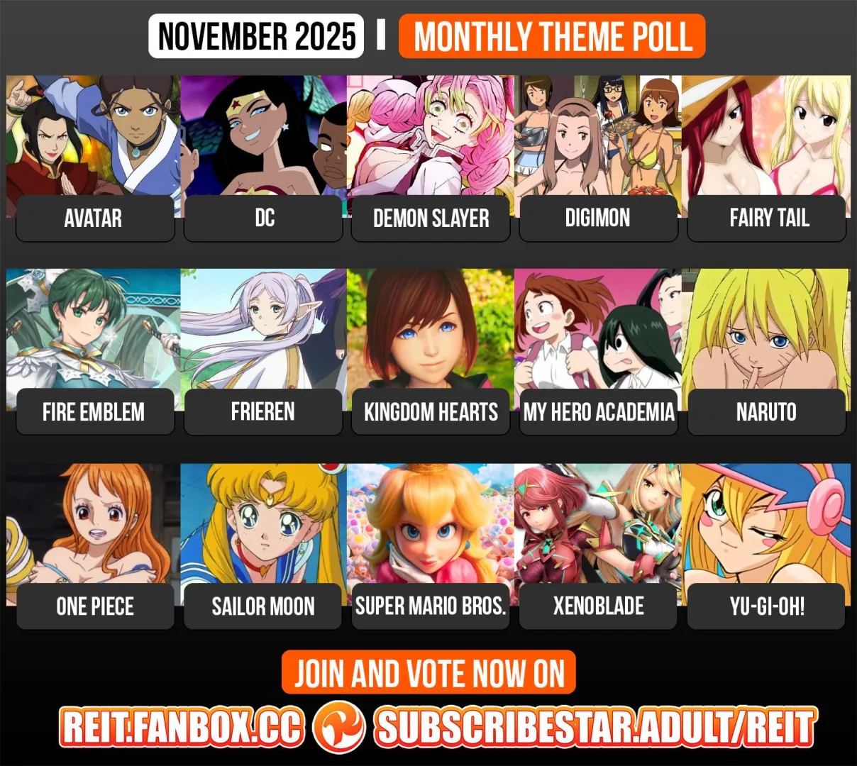 November Monthly Theme poll