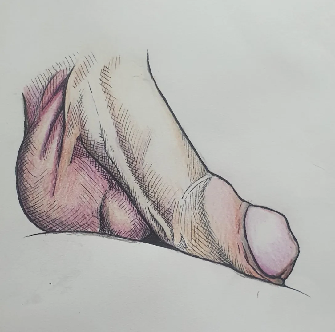 Nsfw model dick drawing made by me